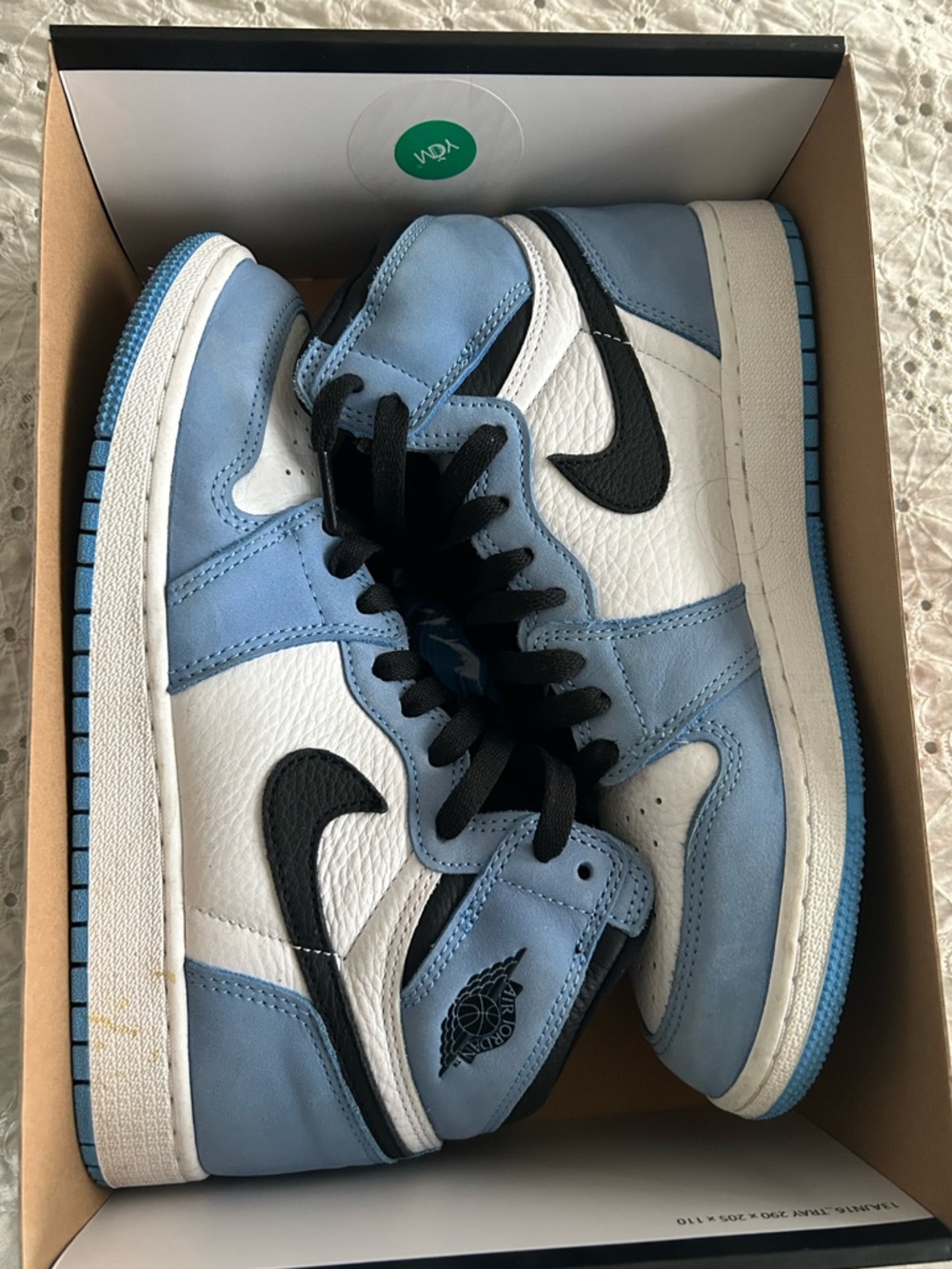Nike Air Jordan 1 Low Light Blue White Black